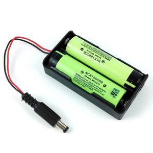 2 x 18650 Battery Holder with DC Jack