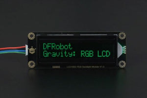 Gravity: I2C 16x2 Arduino LCD with RGB Font Display (Black) V2.0