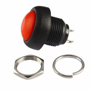 12mm Momentary Red Push Button