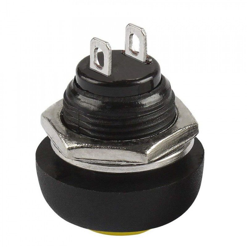 12mm Momentary Yellow Push Button