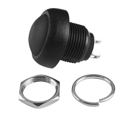 12mm Momentary Push Button - Black