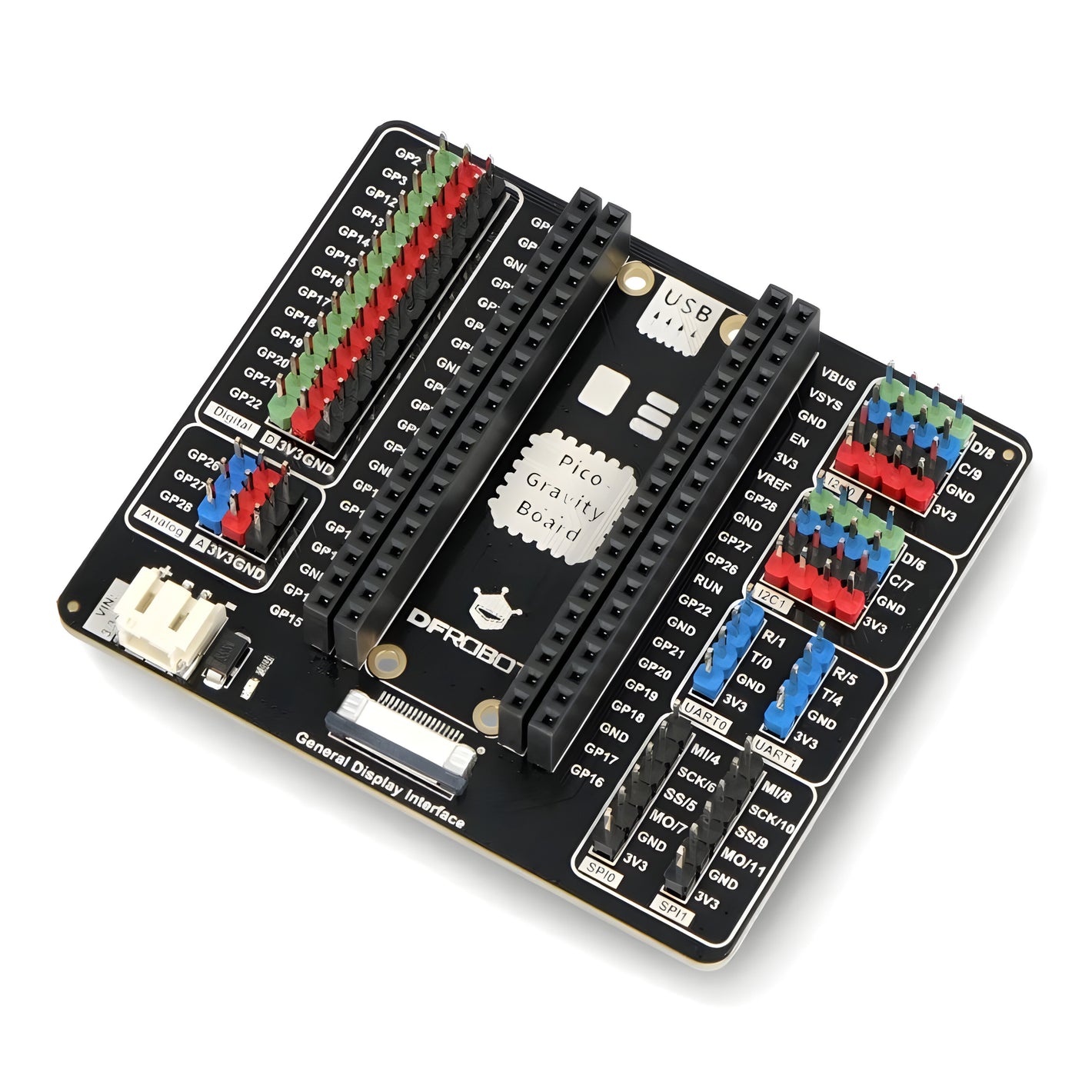 Gravity: Expansion Board for Raspberry Pi Pico