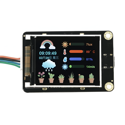 Gravity: 2.0 Inch IPS Color Serial Display with I2C & UART (Support micro:bit & MakeCode Graphical Programming)