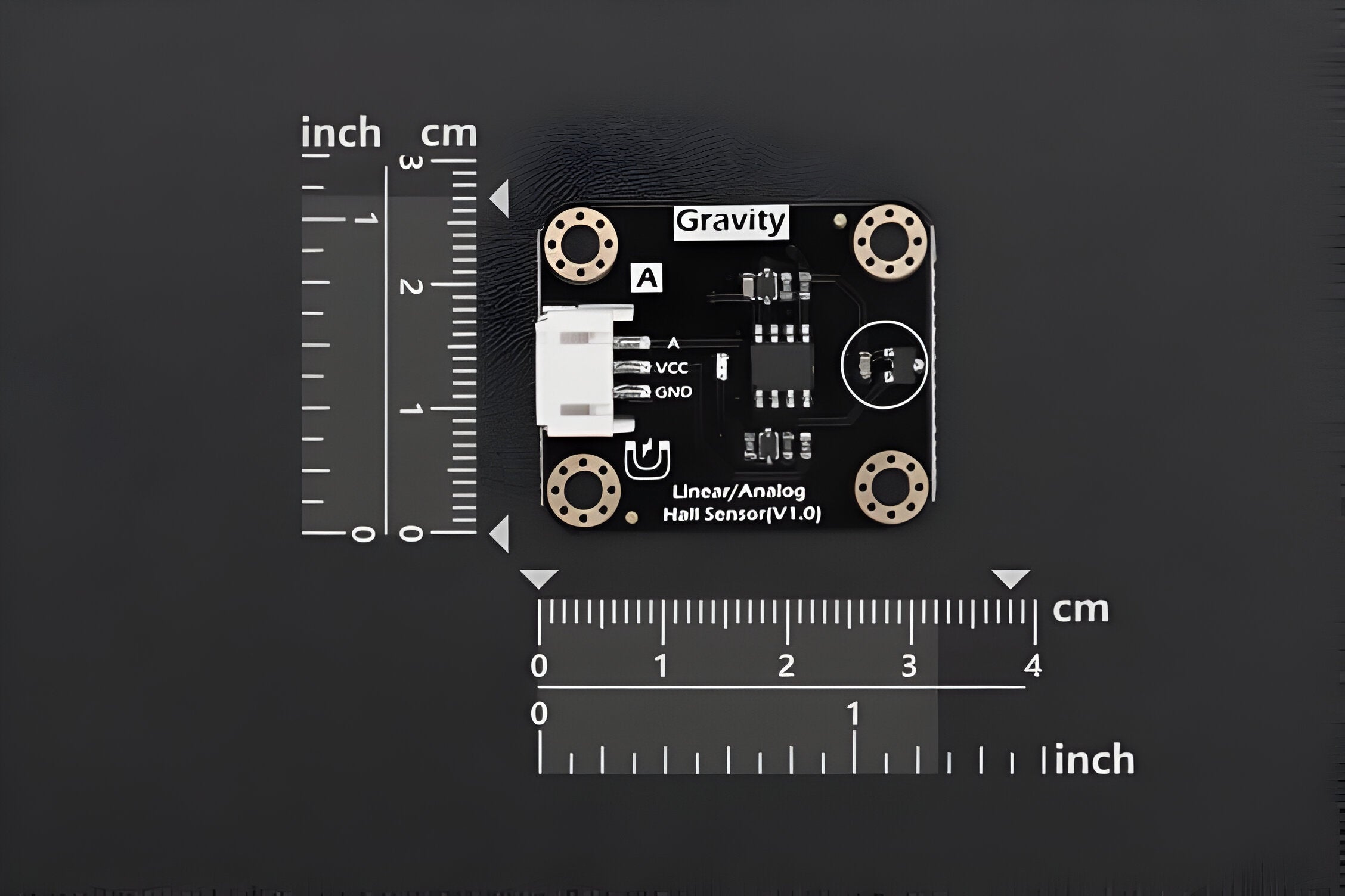 Gravity: Linear / Analog Hall Effect Sensor with ±1200 GS Magnetic ...