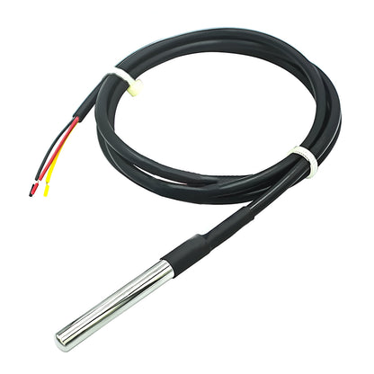 DS18B20 Stainless Steel Waterproof Temperature Sensor Probe (1m)