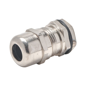 M12 Nickel Plated Brass IP68 Metal Cable Gland