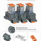 12VDC 12A DPDT Relay With DIN RAIL Base