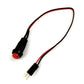 Push Button (Red) Panel Mount 10mm with Wire-20cm