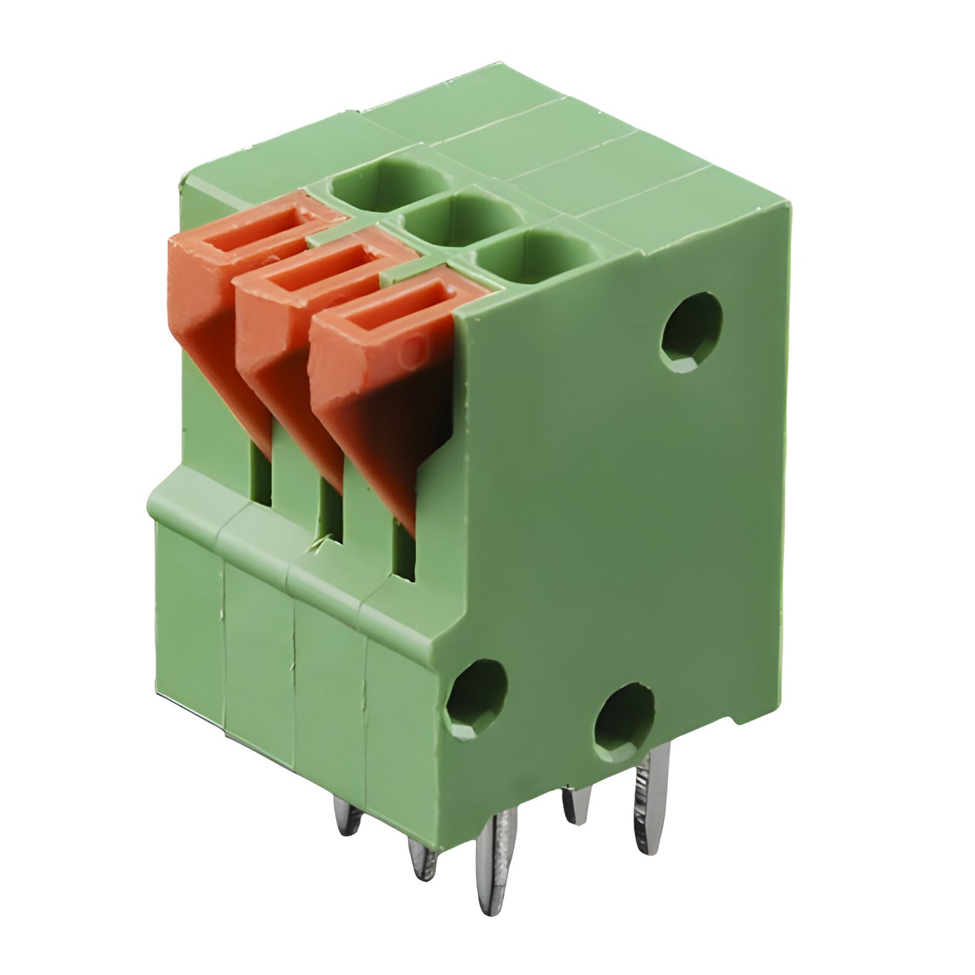 PCB Mount Spring Terminal 3 Way (Top Entry)