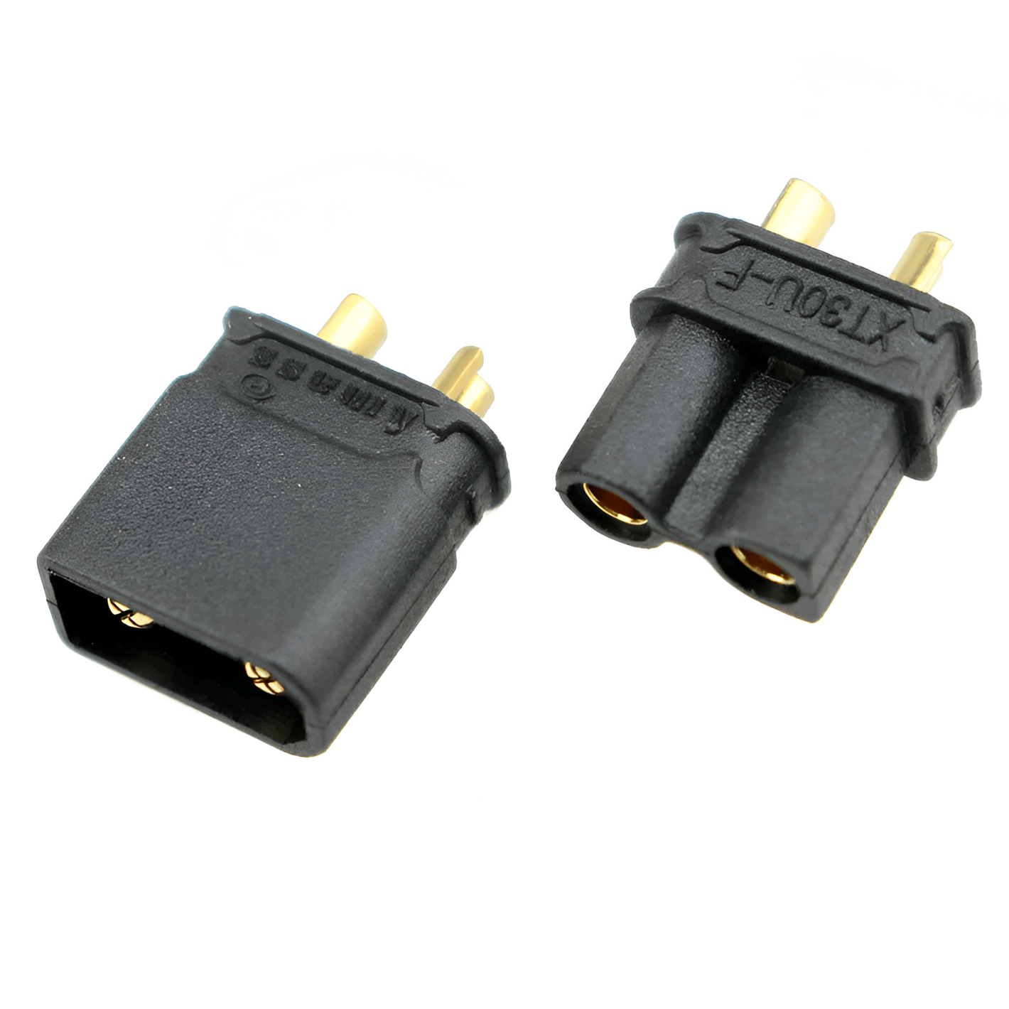 30A 500V XT30U Style Black High Current DC Connector (Pair)