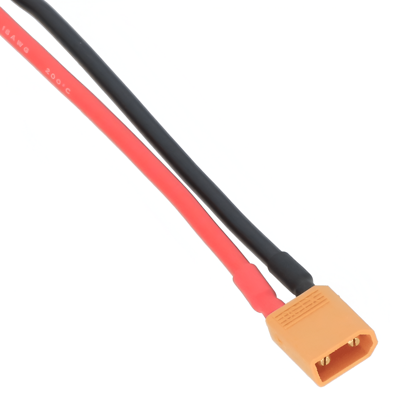 XT30 LiPo Battery Wire Extension 10cm - Male