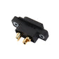 60A 600V XT60E-M Mountable High Current DC Connector (Black)