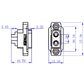 60A 600V XT60E-M Mountable High Current DC Connector (Black)