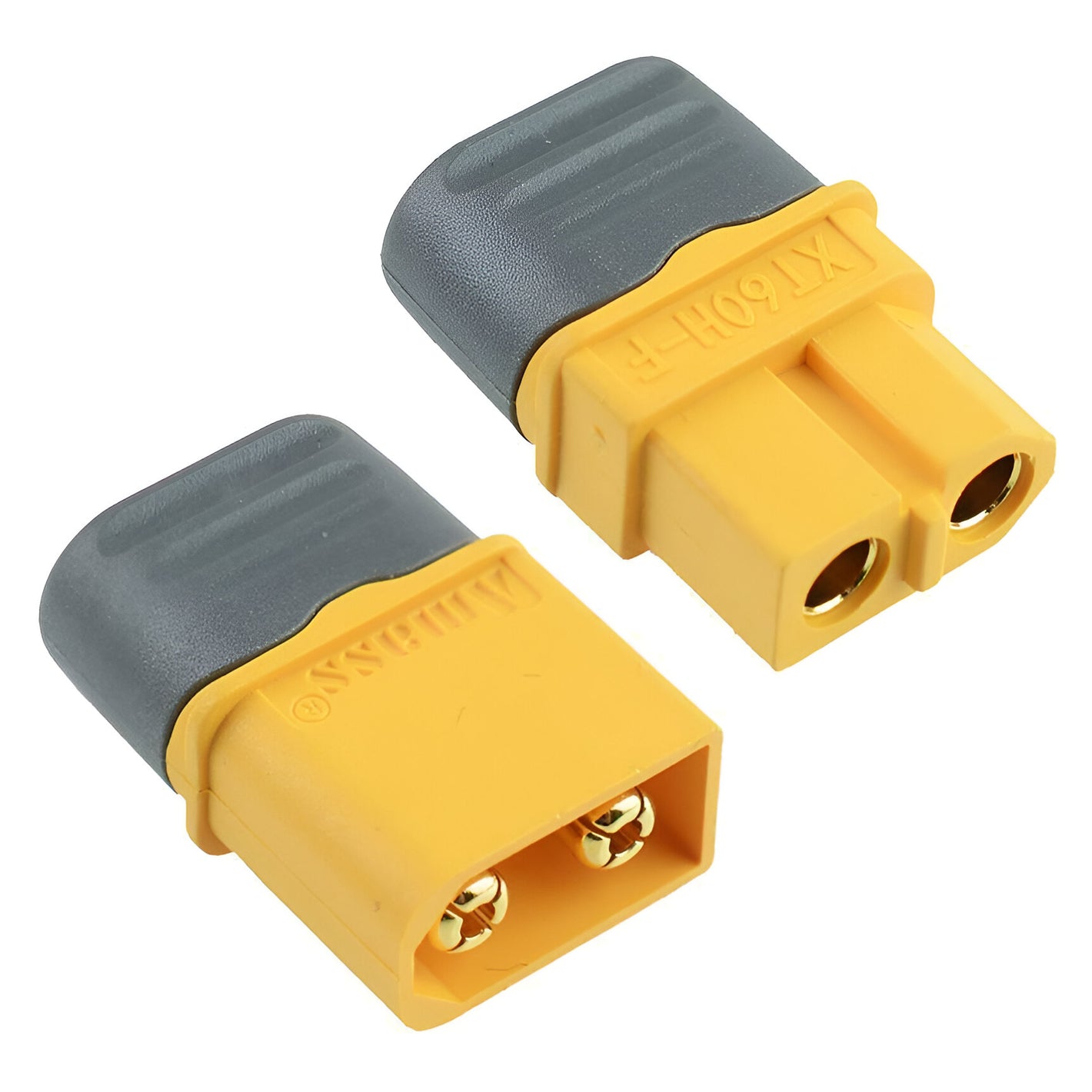 60A 600V XT60 Style High Current DC Connector (Pair with Sheath)