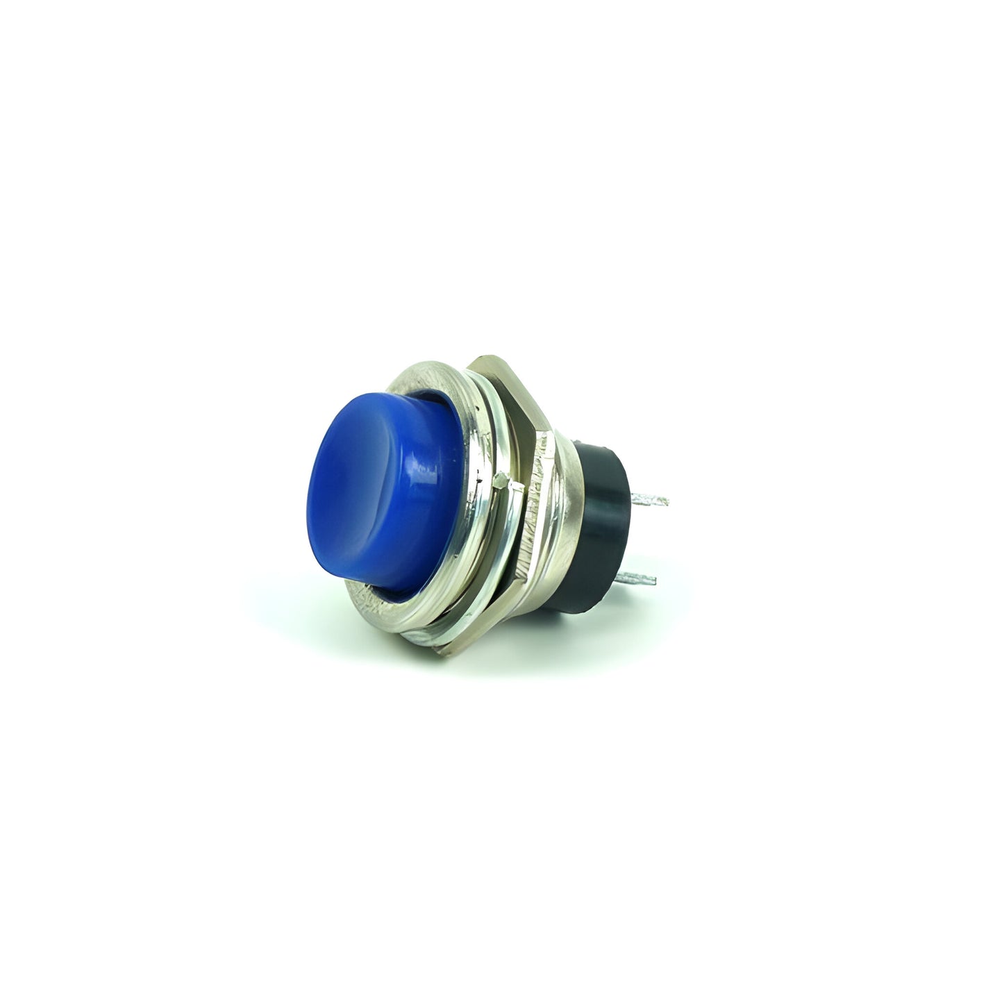 SPST Blue Push On Pushbutton Switch